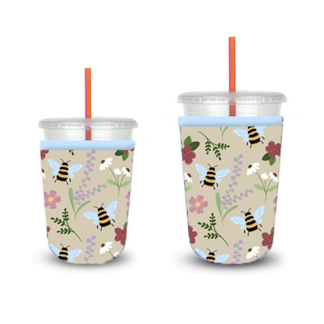 Bee Garden | Iced Coffee Sleeve: Small