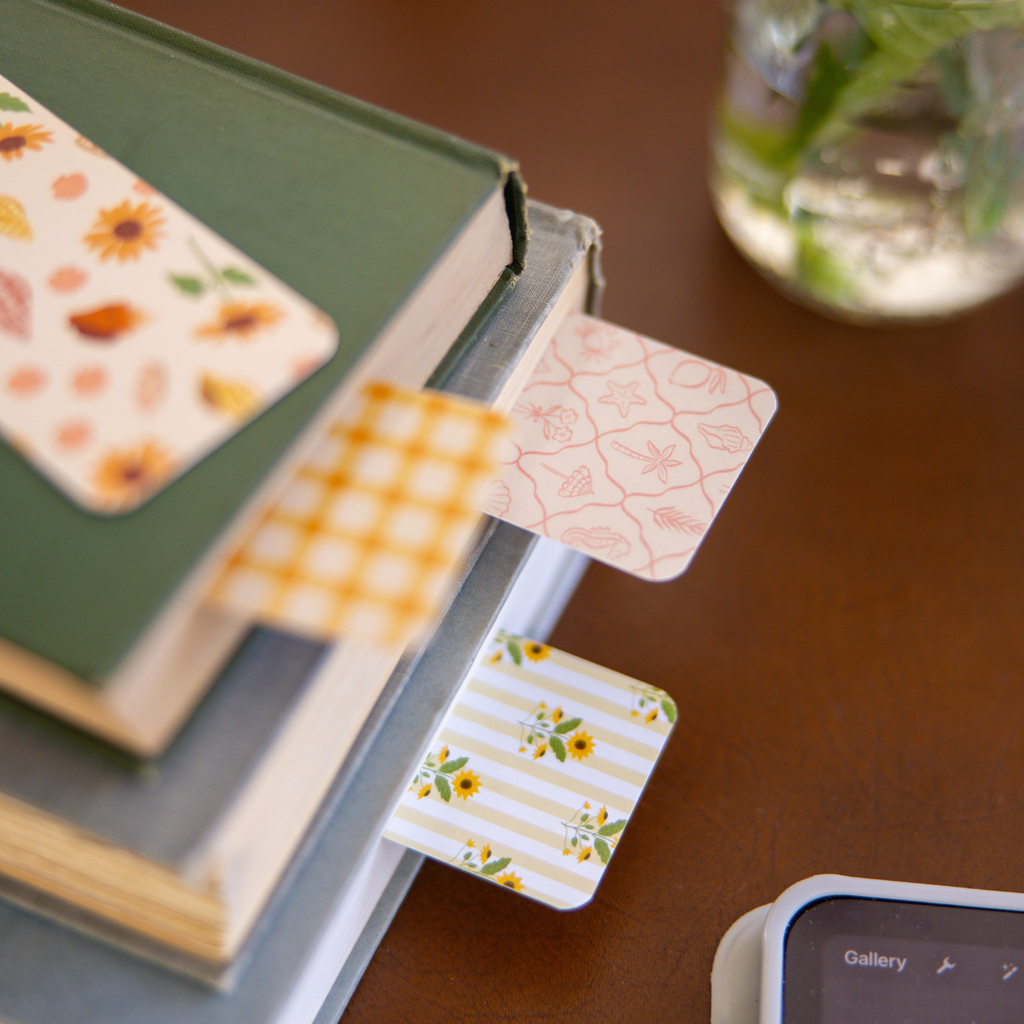 Orange Gingham | Bookmark