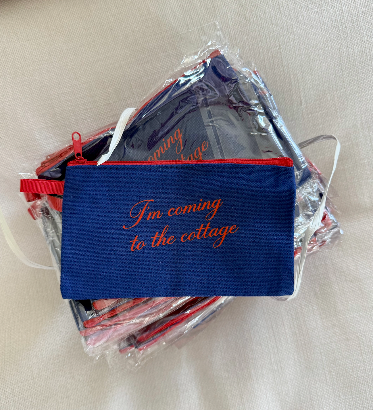 Cottage Core Bookish Zipper Pouch