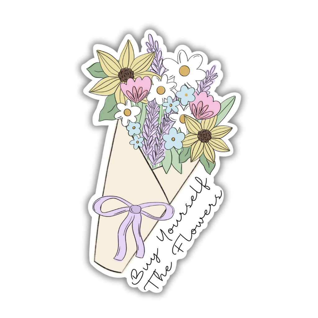 Buy Yourself The Flowers | Sticker 3 Inch Matte Vinyl