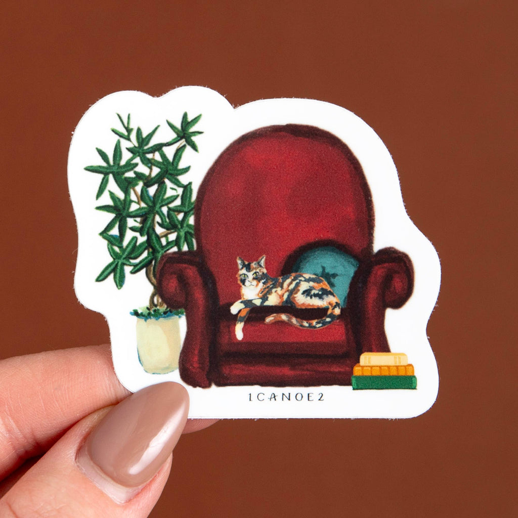 Cozy Cat Decal Sticker