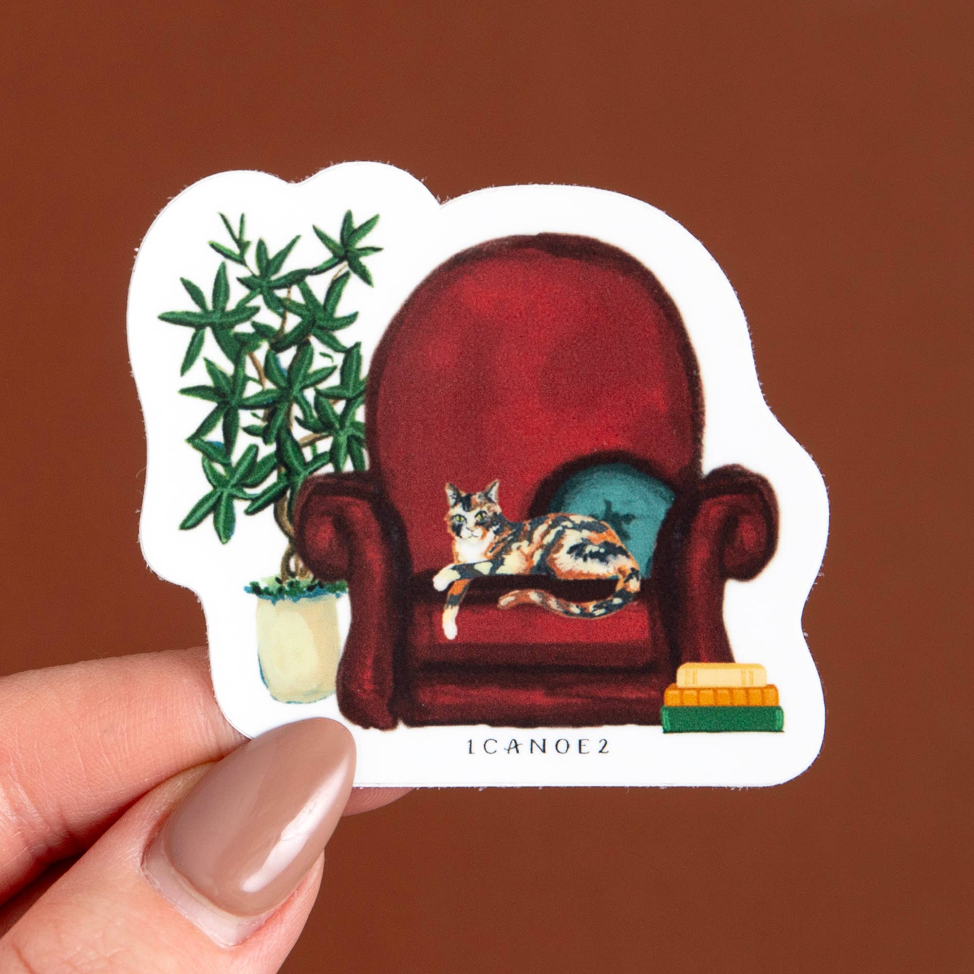 Cozy Cat Decal Sticker