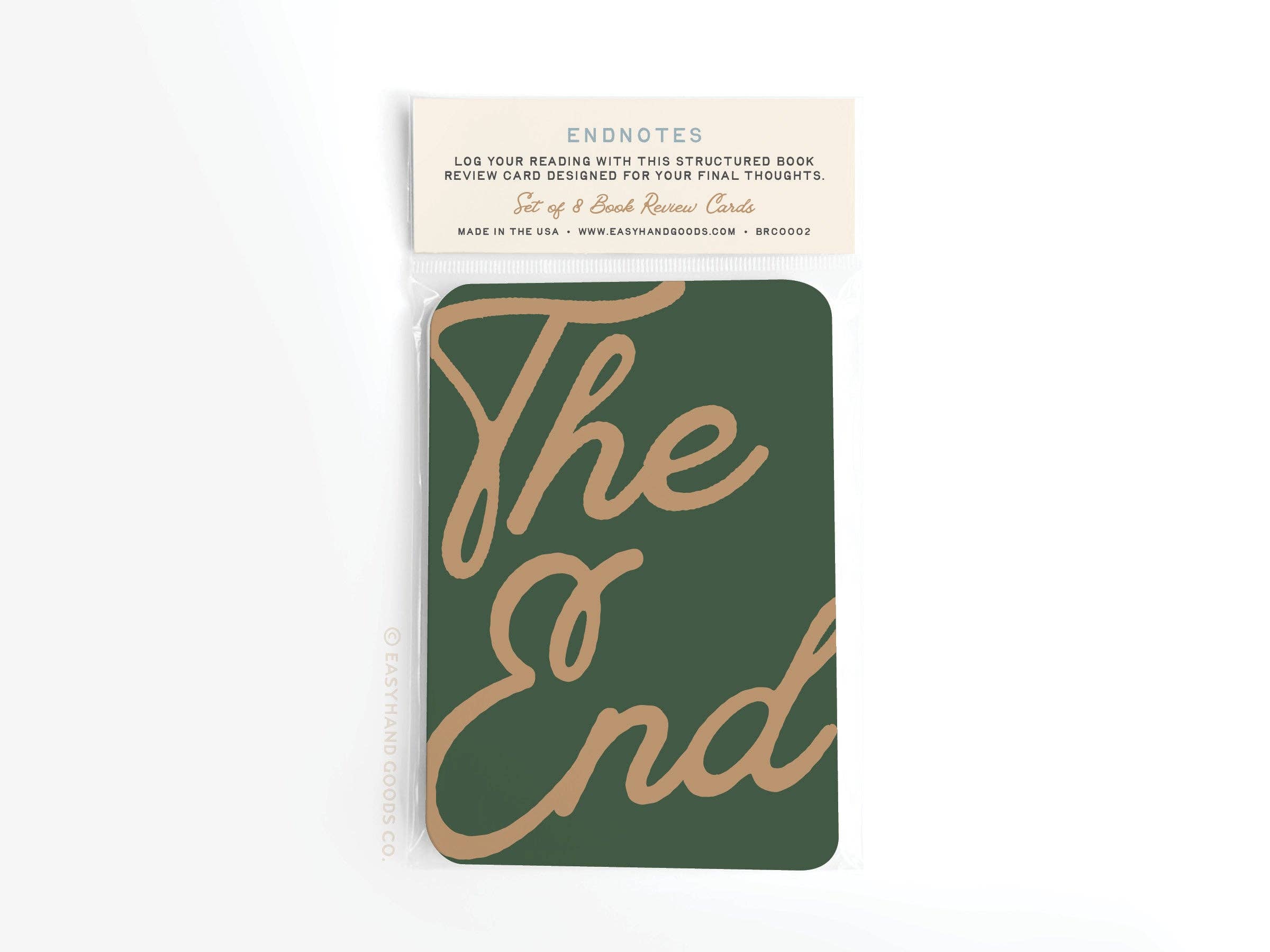 Endnotes Book Review Card Set