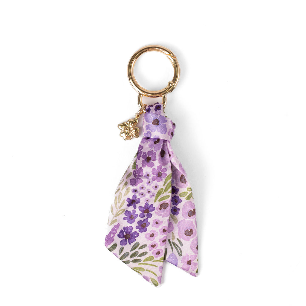 Floral Satin Keychain: Spring Garden