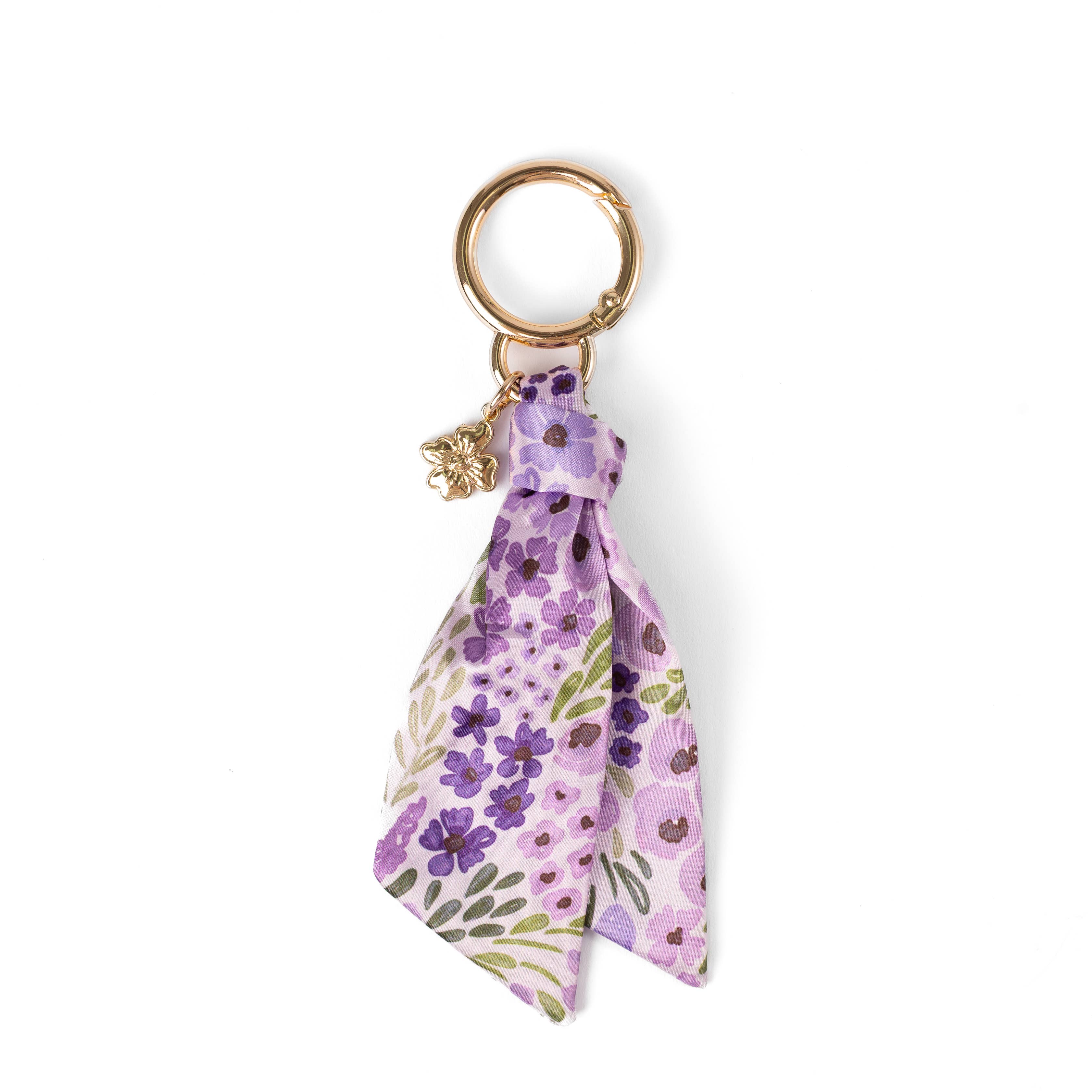 Floral Satin Keychain: Spring Garden