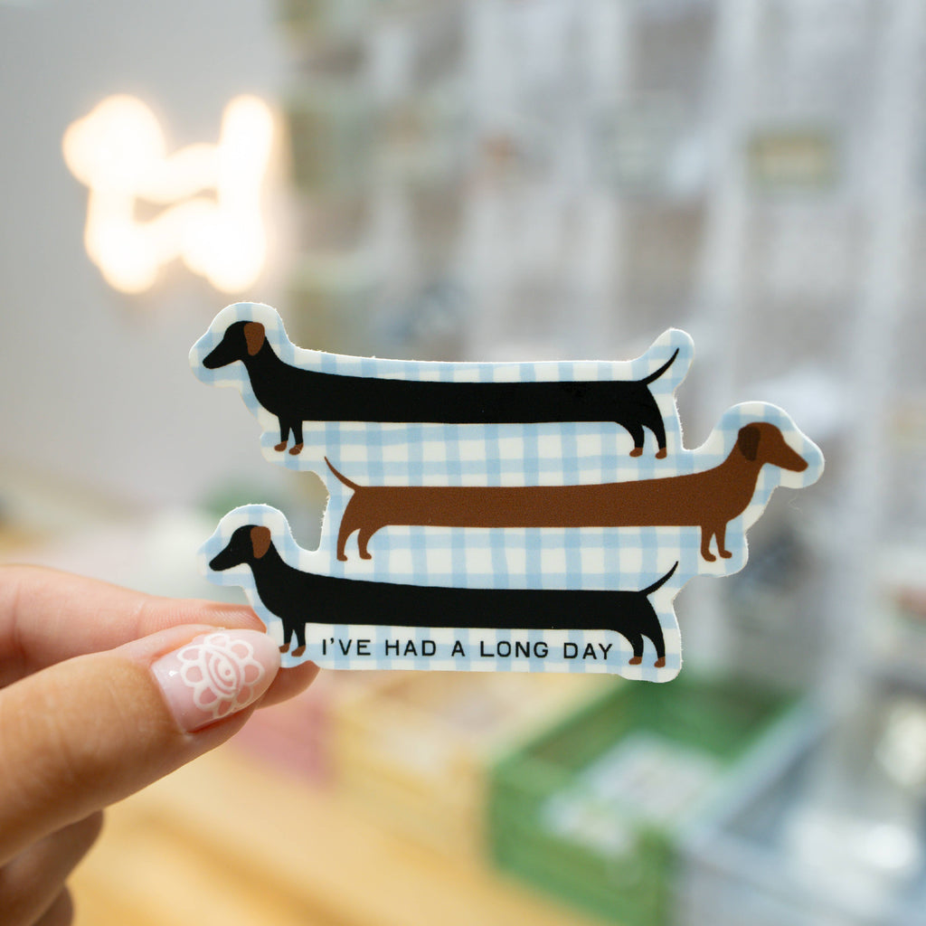 Long Day Dachshund Sticker