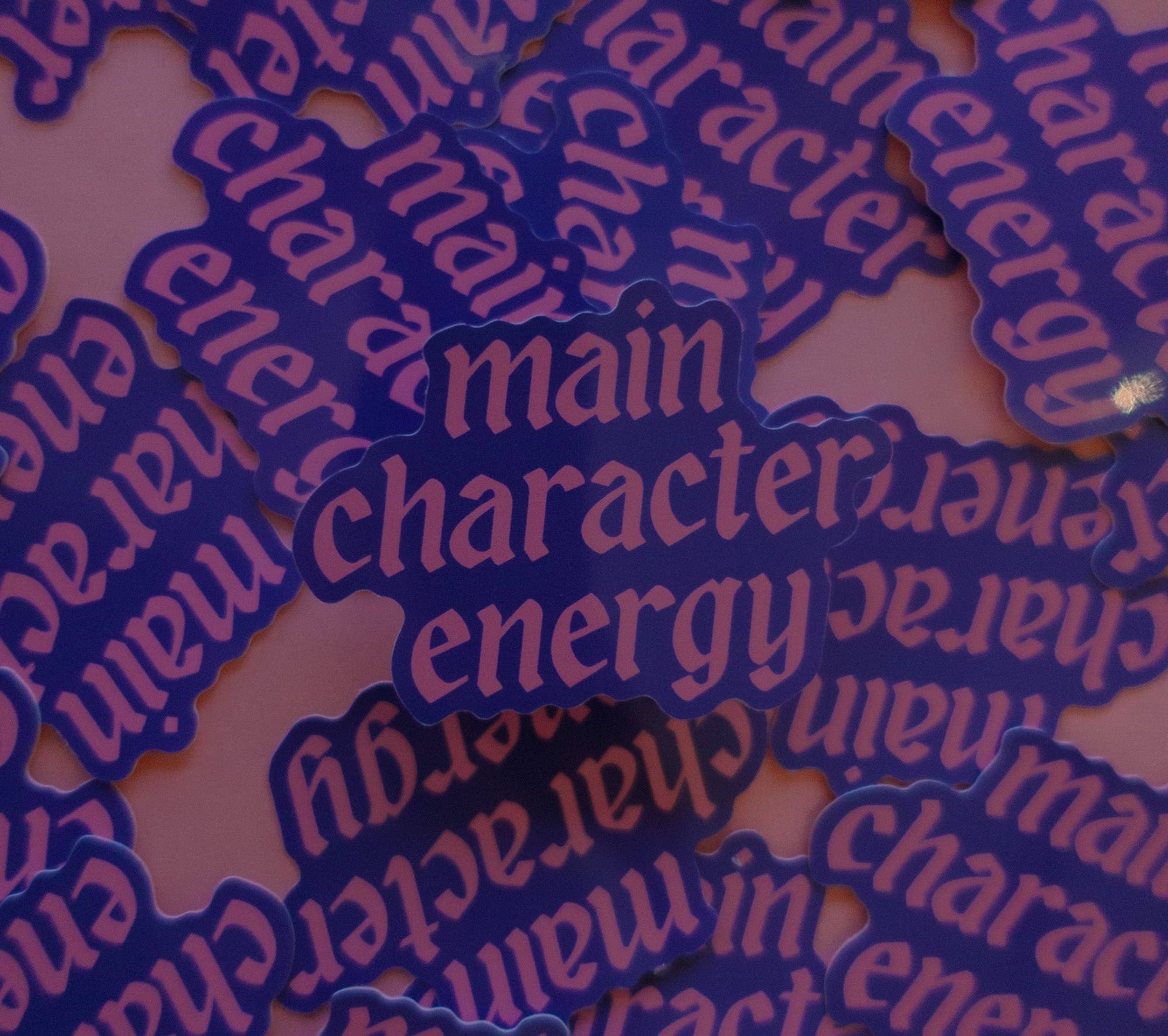 Main Character Energy Sticker: Blue