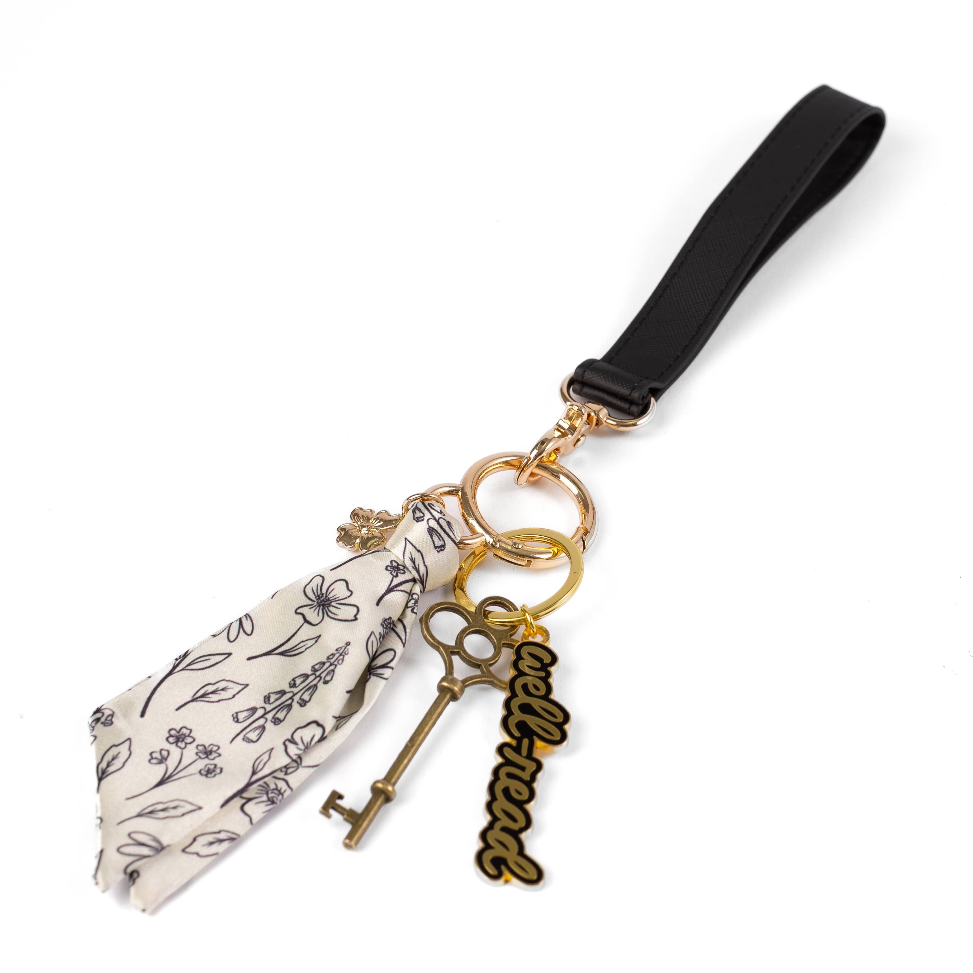 Floral Satin Keychain: Spring Garden