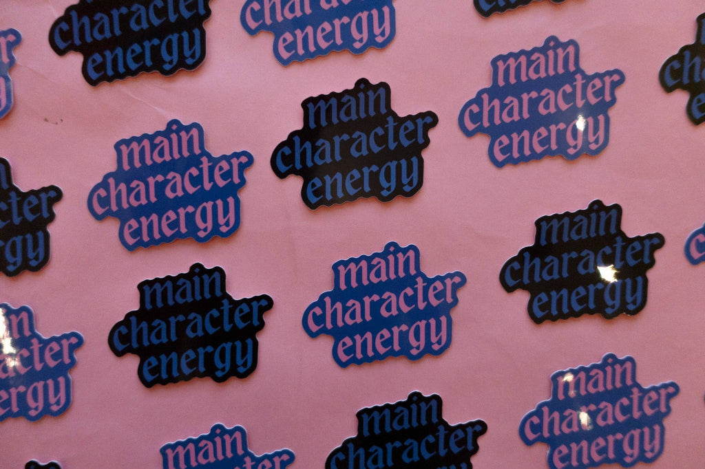 Main Character Energy Sticker: Blue