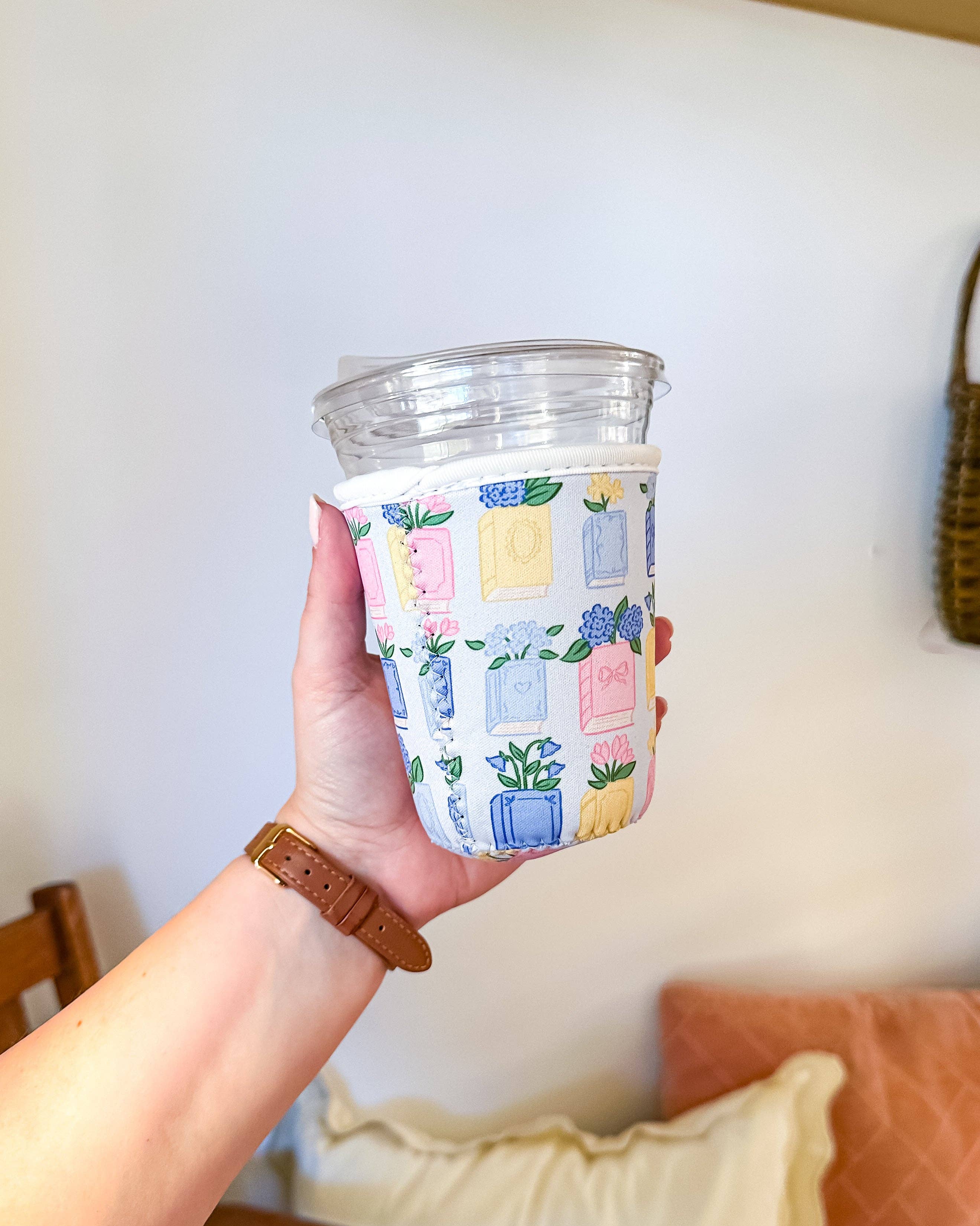 Spring Books | Reusable Coffee Sleeve: Small (16-20oz)