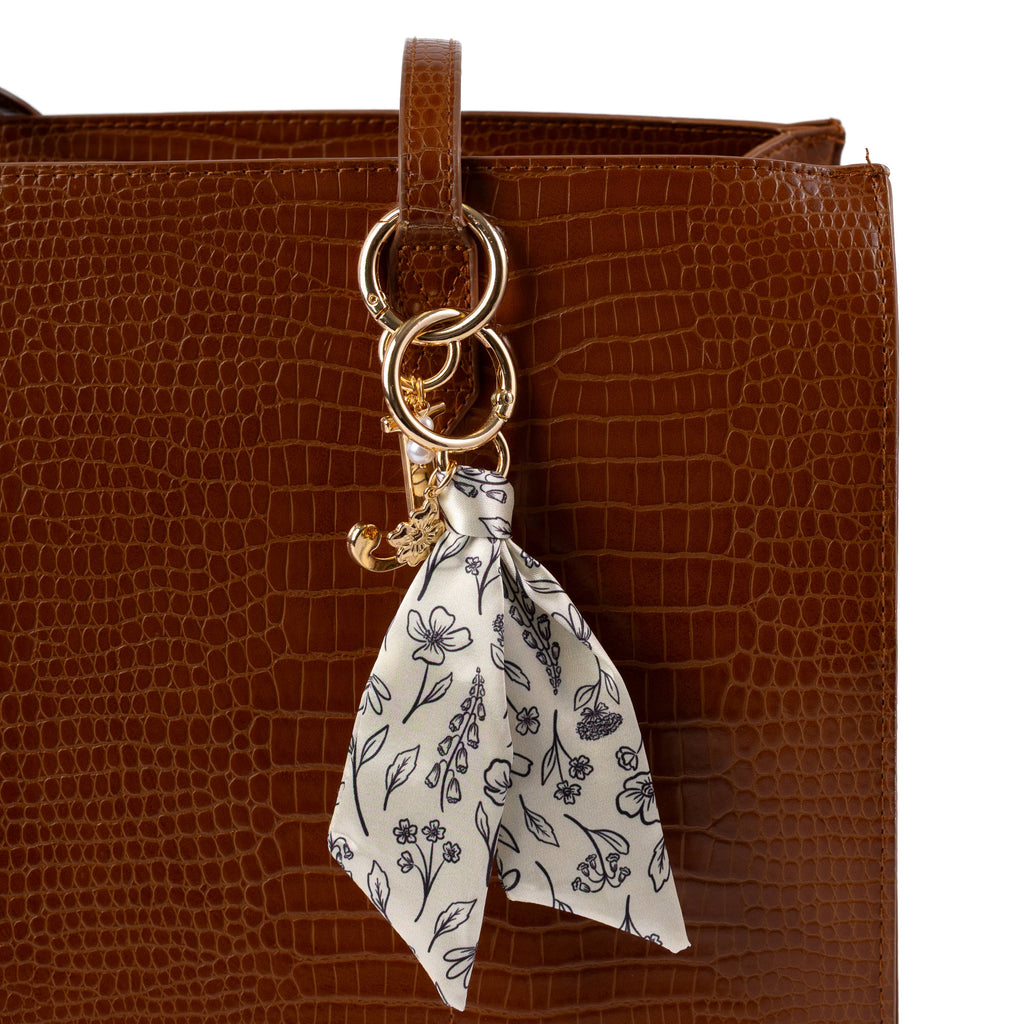 Floral Satin Keychain: Spring Garden