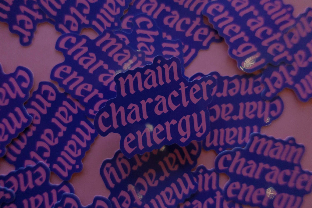 Main Character Energy Sticker: Blue