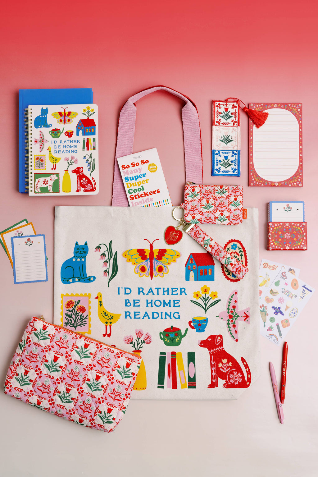 Canvas Tote, I'd Rather Be Home Reading