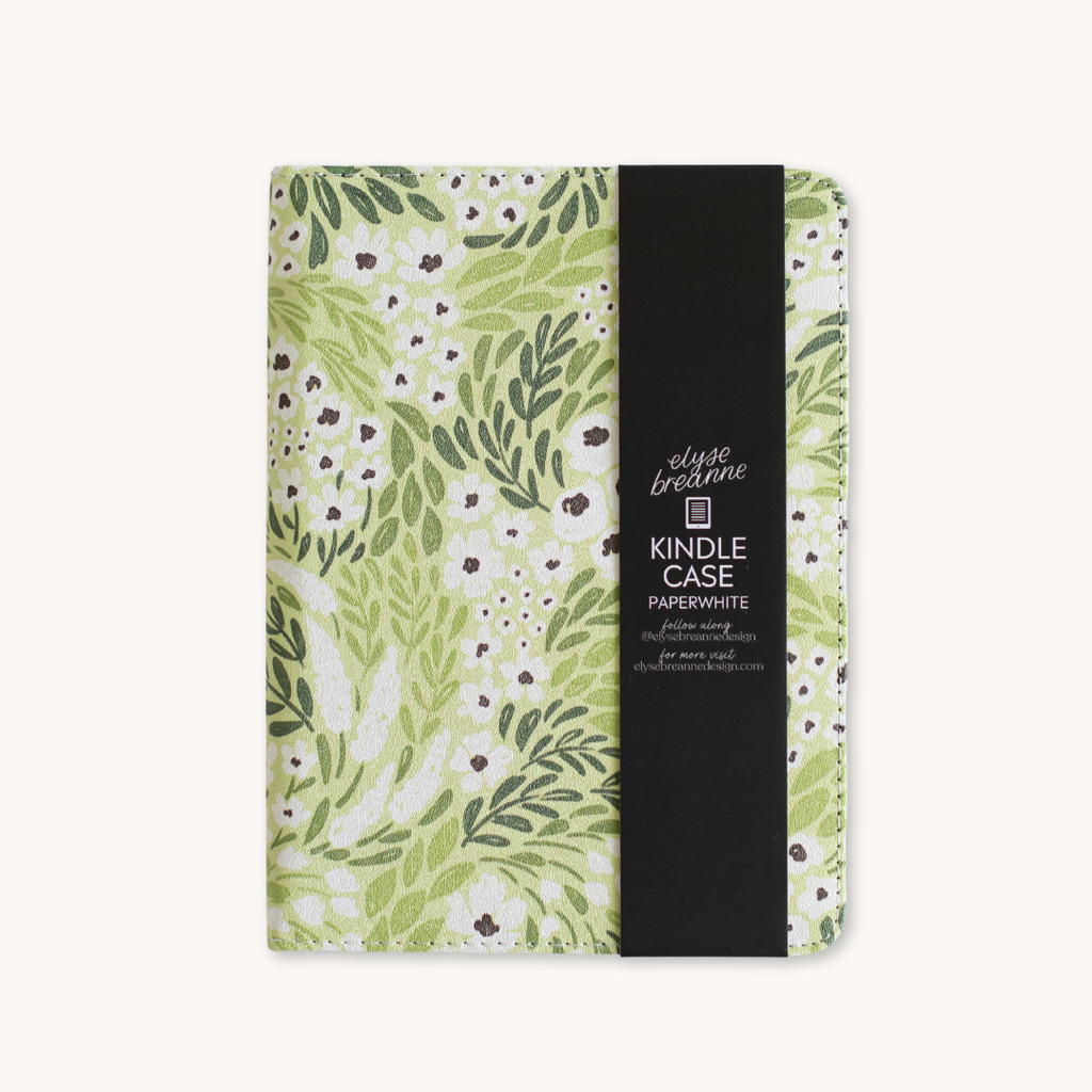 Matcha Floral Kindle Case | Bookish & Reading: Kindle Paperwhite (12th Generation)