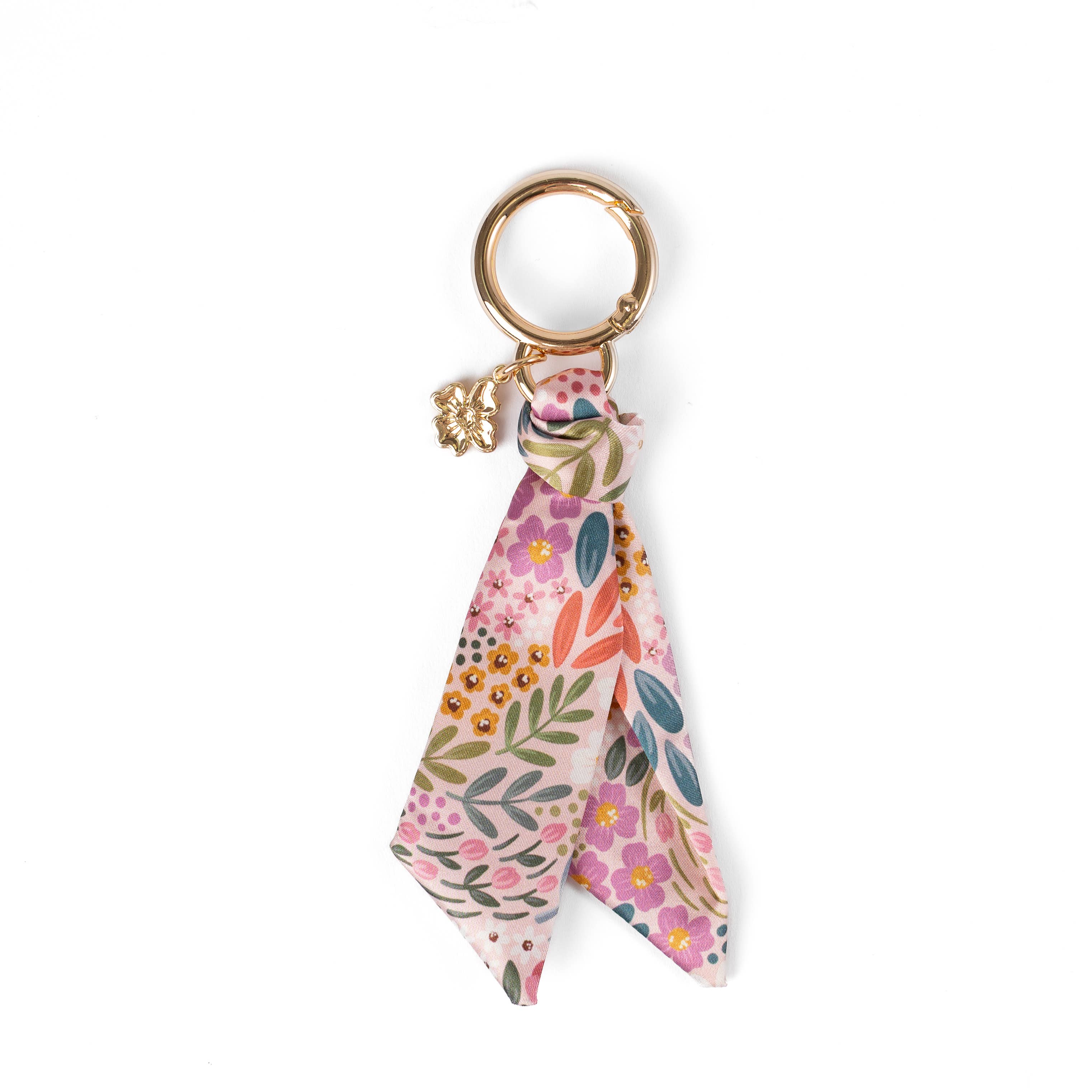 Floral Satin Keychain: Spring Garden