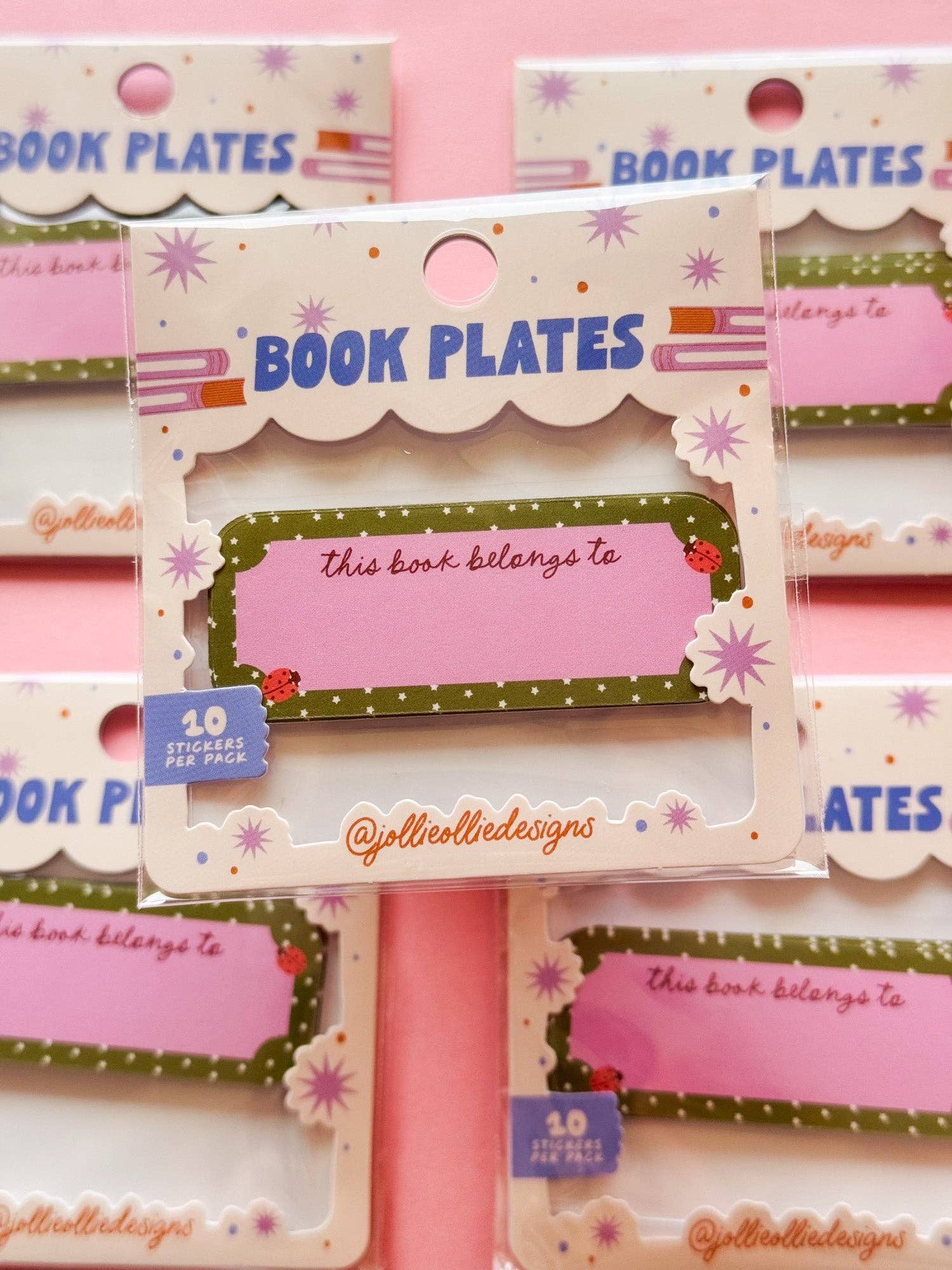 Ladybug Book Plate Stickers