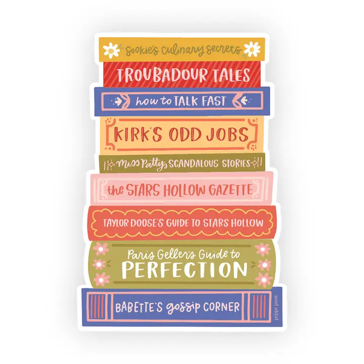 Stars Hollow Bookstack Sticker